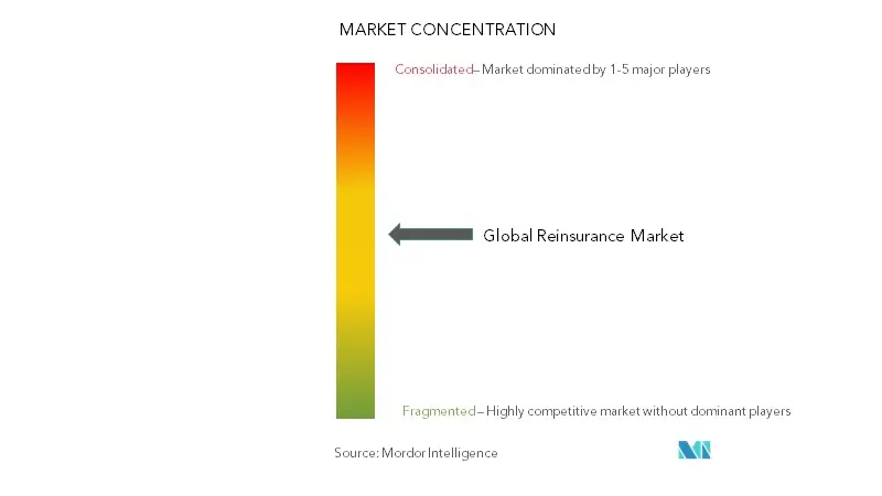 世界の再保険市場の集中度