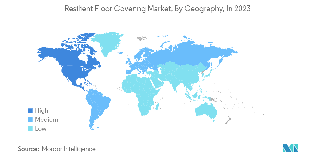 Resilient Floor Covering Market, By Geography, In 2023