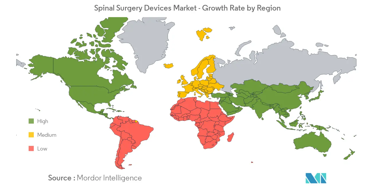 Spinal Surgery Devices Market Growth Rate By Region