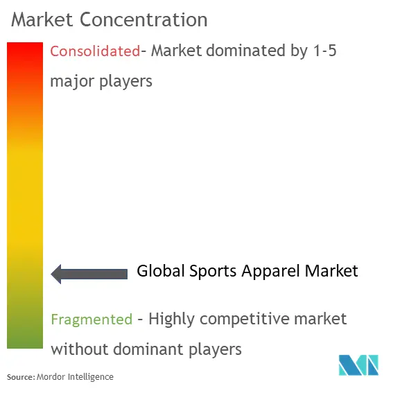 Sports Apparel Market Concentration