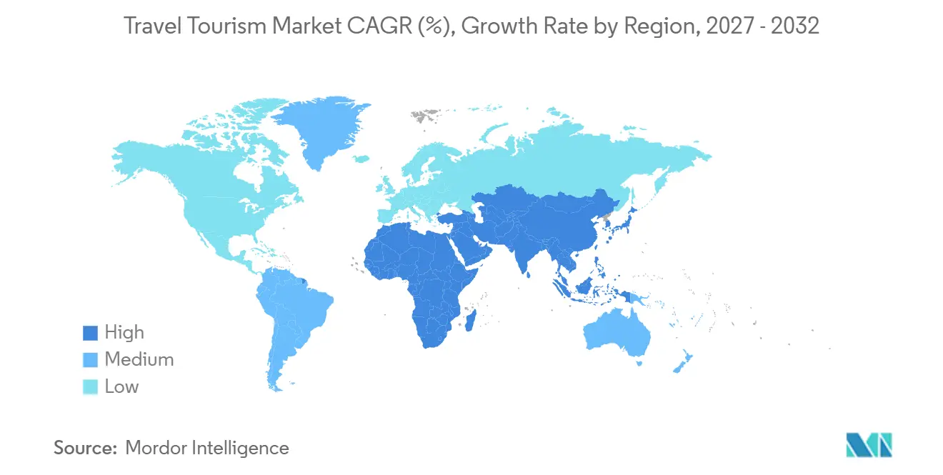 Travel Tourism Market Growth Rate by Region