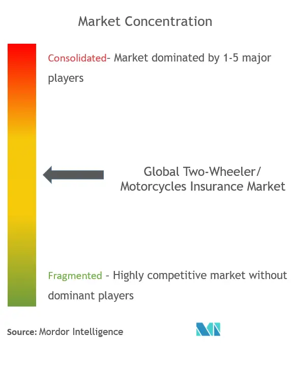 Global Two-Wheeler/Motorcycles Insurance Market Concentration