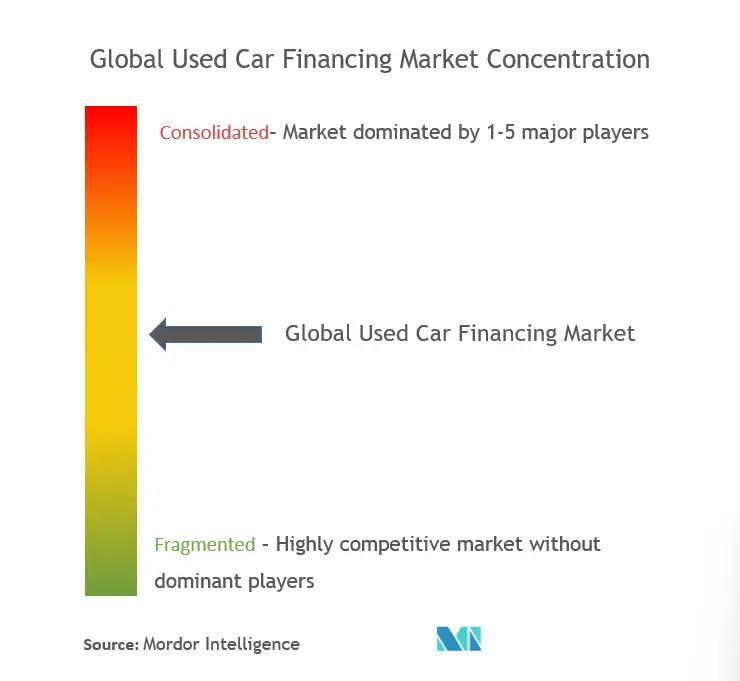 Used Car Financing Market Concentration