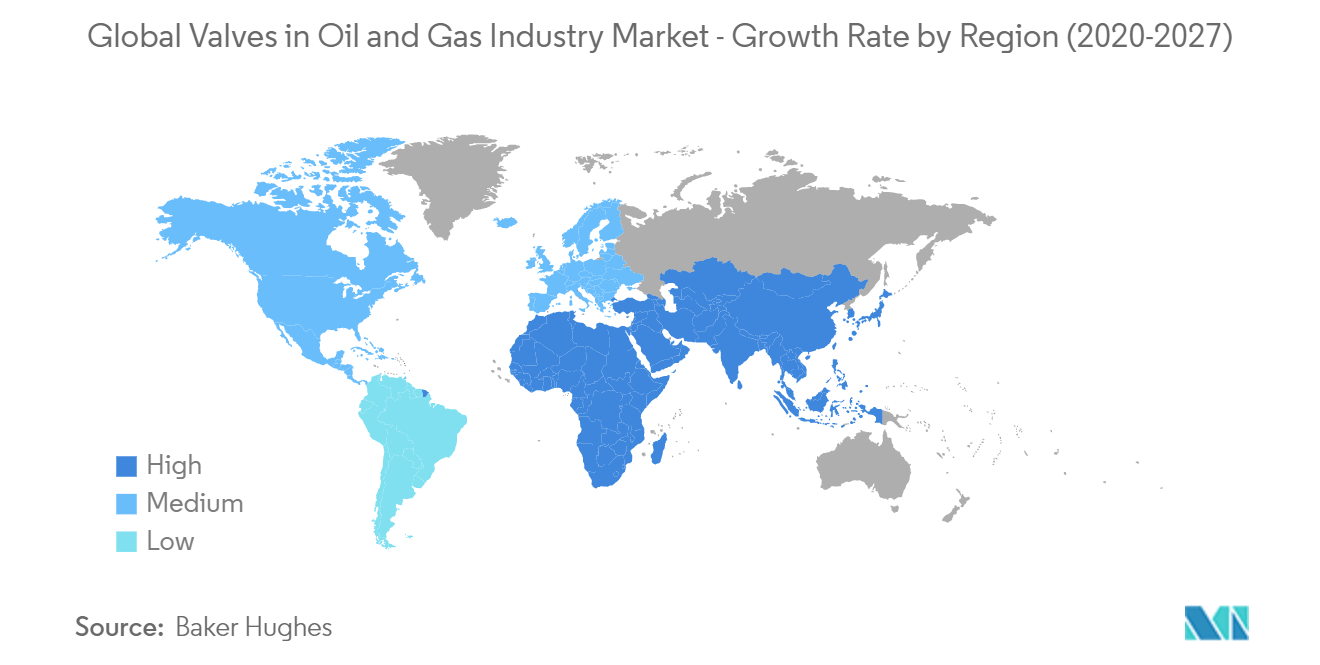 석유 및 가스 산업 산업의 밸브