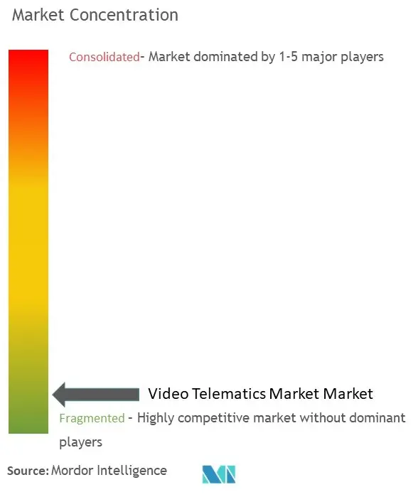 Concentración del mercado de telemática de vídeo