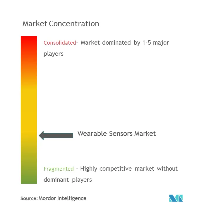 Wearable Sensors Market Concentration