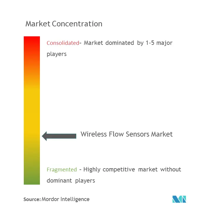 Sensores de flujo inalámbricosConcentración del Mercado