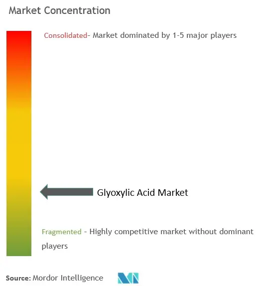 Ácido glioxílicoConcentración del Mercado