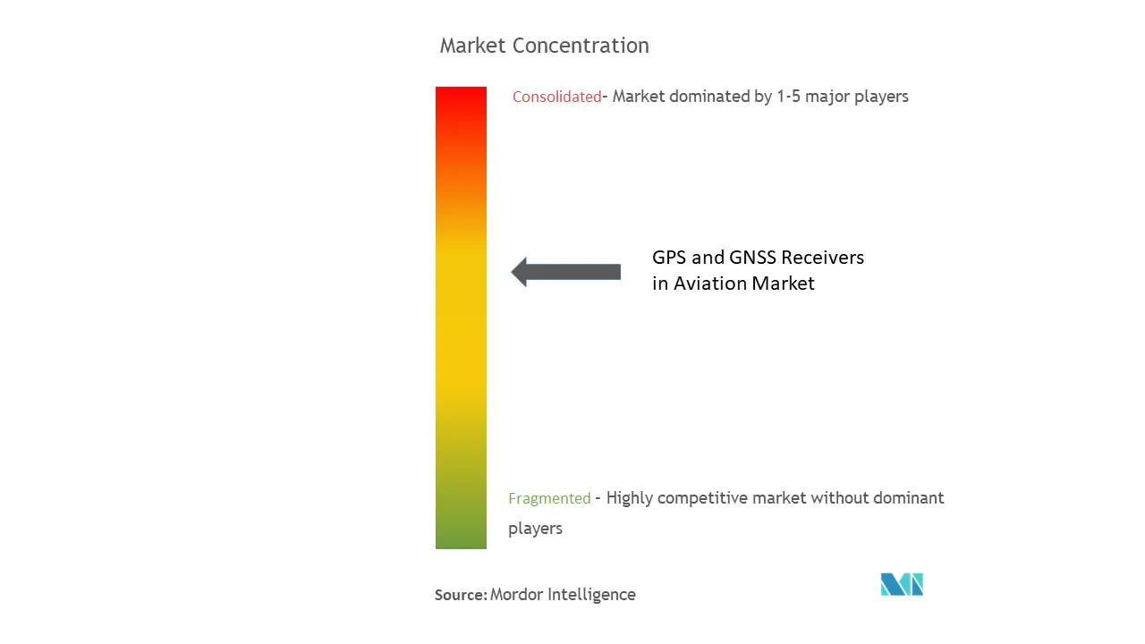 GPS And GNSS Receivers In Aviation Market Concentration