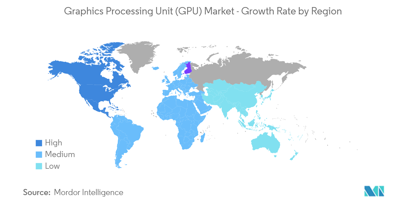 グラフィックス・プロセッシング・ユニット（GPU）市場 - 地域別成長率
