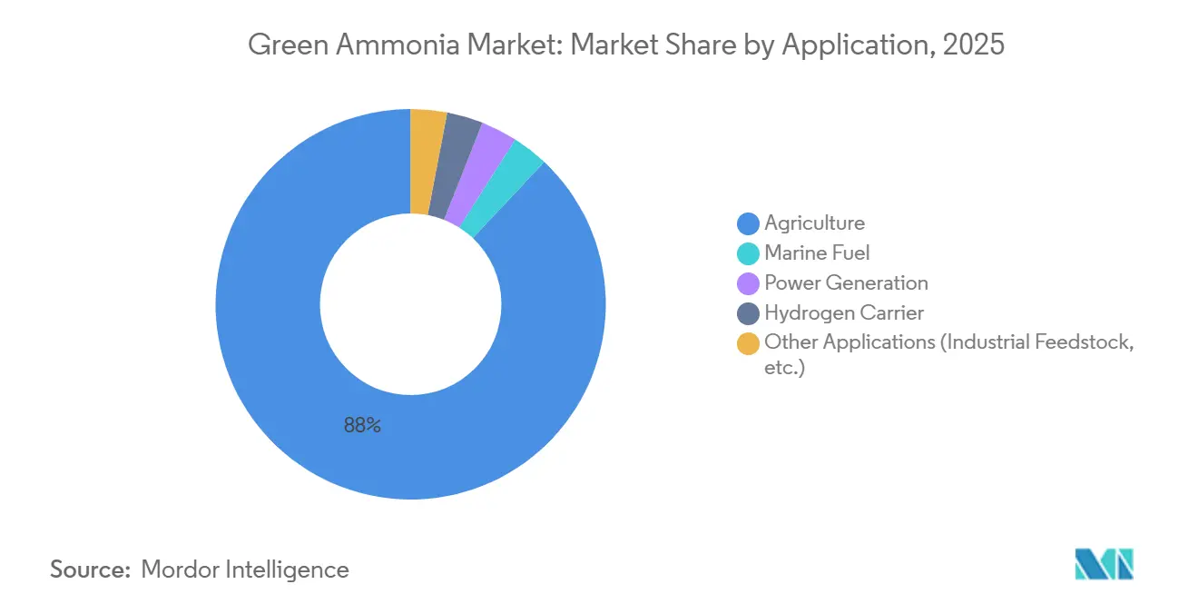 Green Ammonia Market Share by Application, 2025