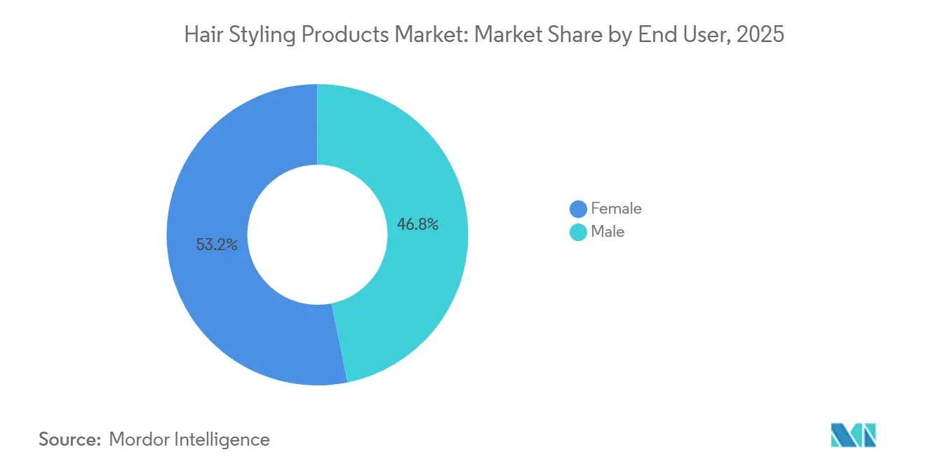 Hair Styling Products Market: Market Share by End User