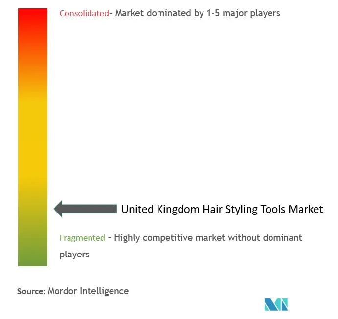 Concentration du marché des outils de coiffure au Royaume-Uni