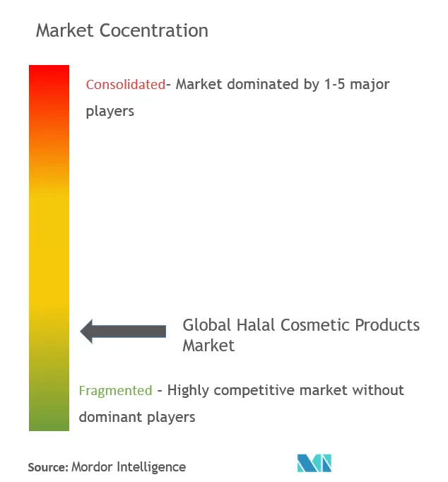 Halal Cosmetics Products Market Concentration