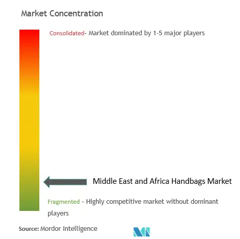 中東・アフリカのハンドバッグ市場集中度