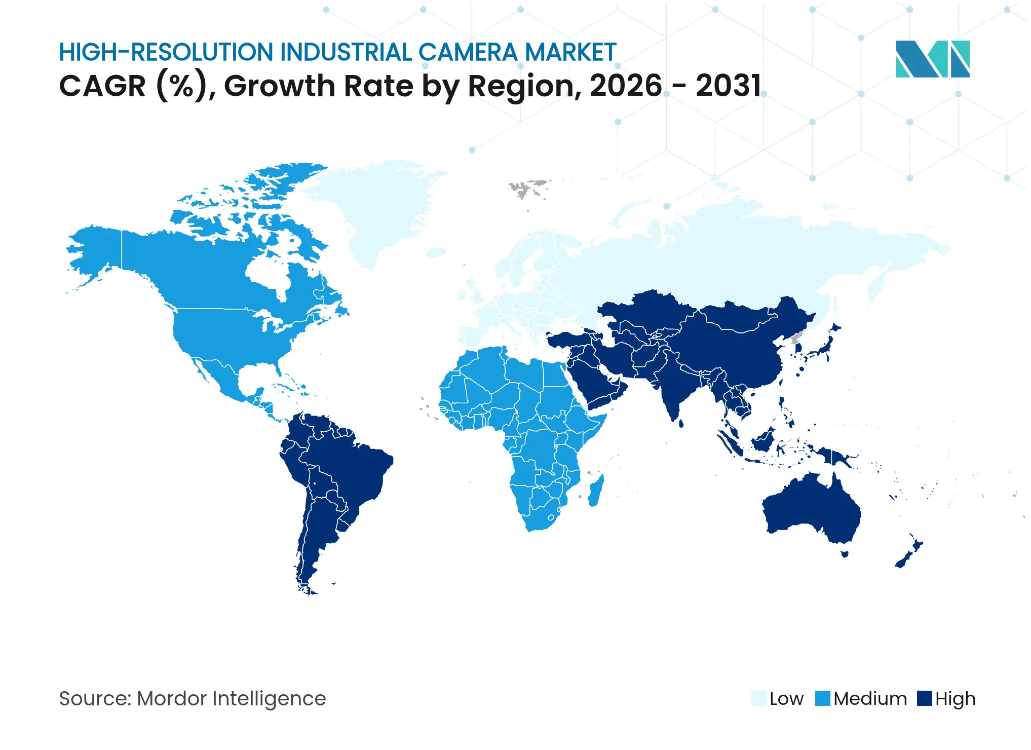 High-Resolution Industrial Camera Market CAGR (%), Growth Rate by Region
