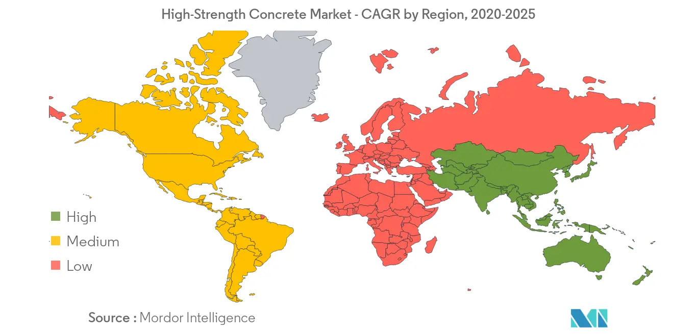 High-Strength Concrete Market by Region