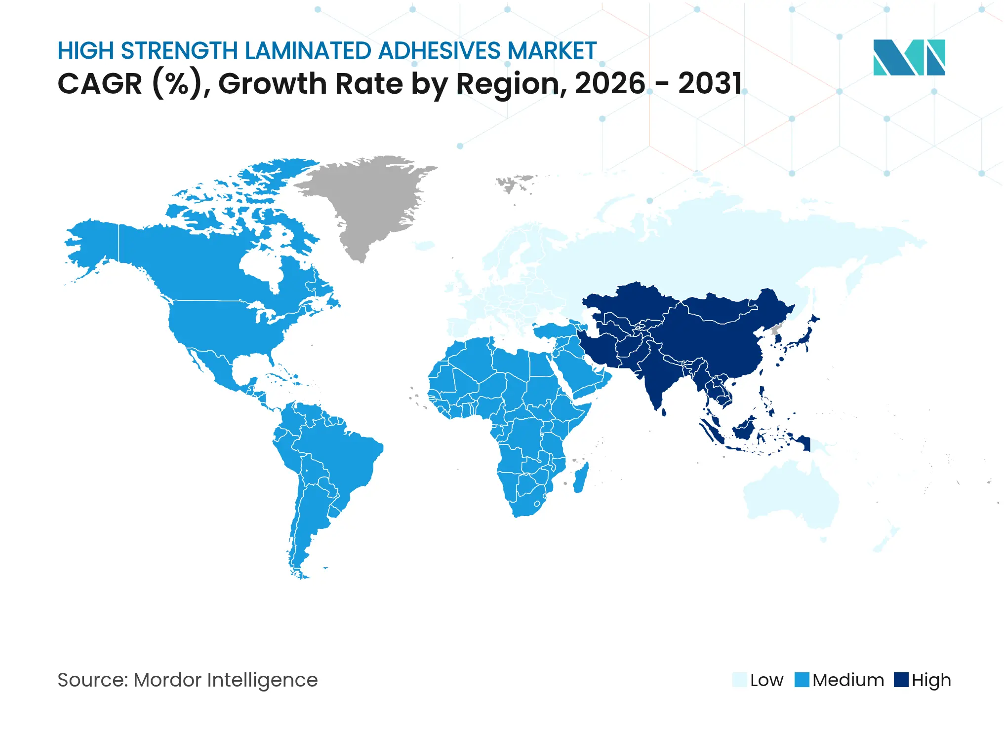 High Strength Laminated Adhesives Market CAGR (%), Growth Rate by Region