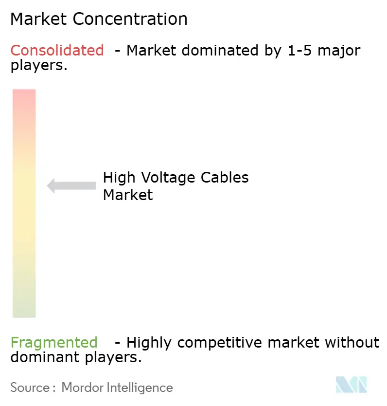 High Voltage Cables Market Concentration