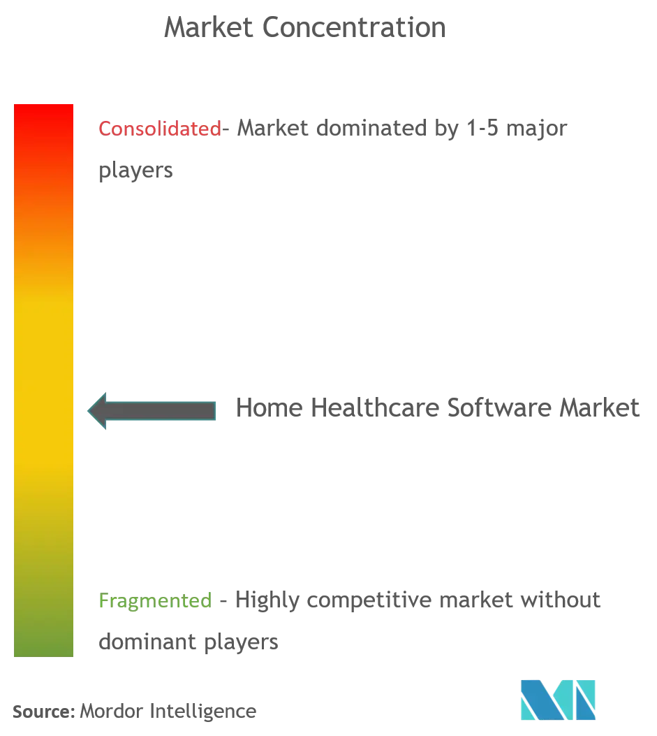 Home Healthcare Software Market Concentration