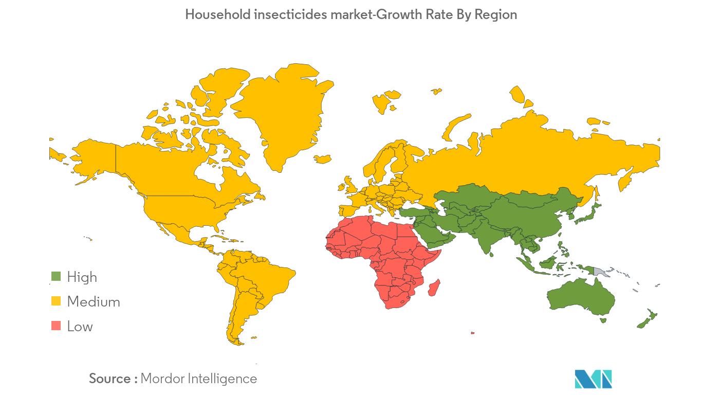 Household Insecticides Market : Growth Rate by Region