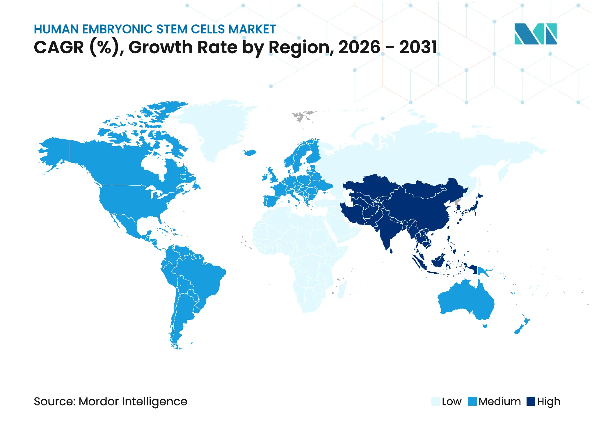 Human Embryonic Stem Cells Market Growth Rate by Region