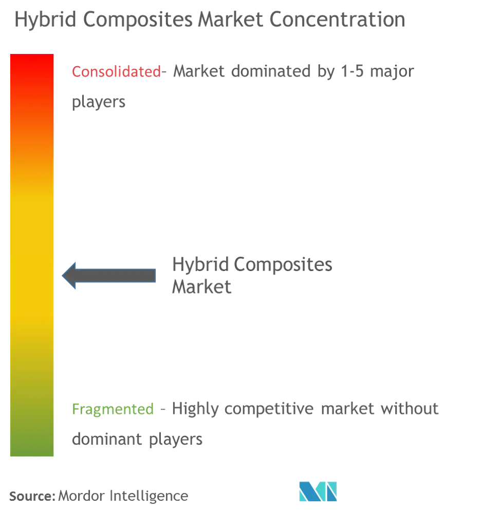 Composites hybridesConcentration du marché
