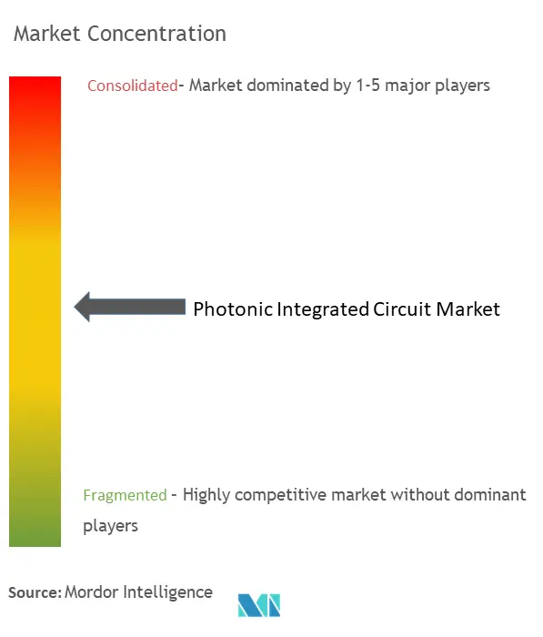 Circuit intégré photoniqueConcentration du marché