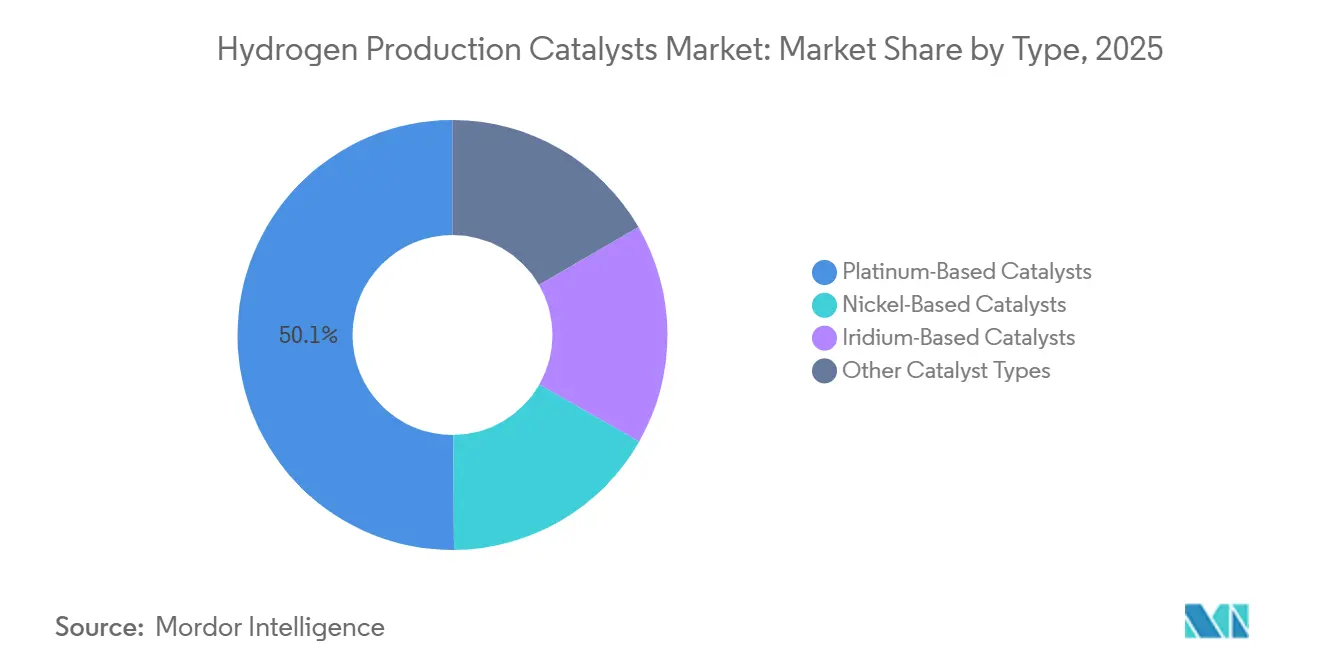 Hydrogen Production Catalysts Market Share by Type, 2025