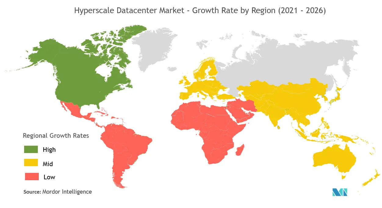 Hyperscale Data Center Market Growth Rate By Region