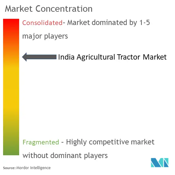 India Agricultural Tractor Market Concentration