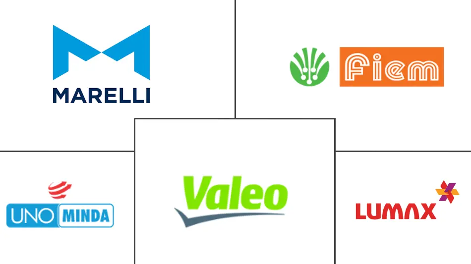 인도 자동차 LED 바카라 산업의 주요 업체