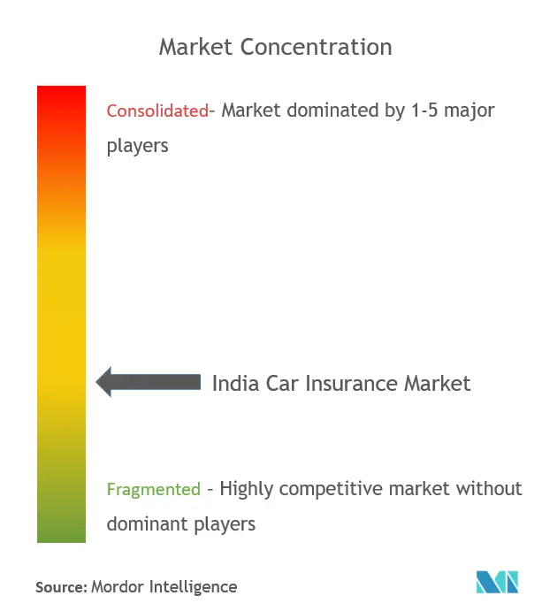 India Car Insurance Market Concentration
