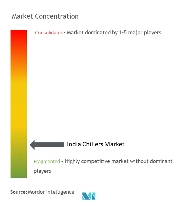 India Chillers Market Concentration