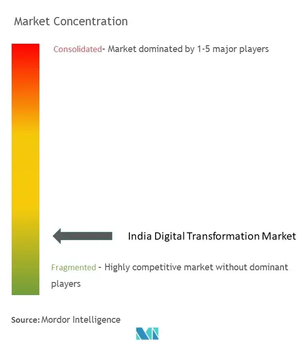 India Digital Transformation Market Concentration