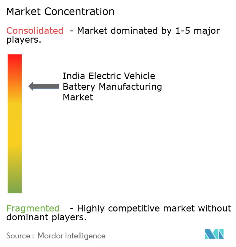 India Electric Vehicle Battery Manufacturing Market Concentration