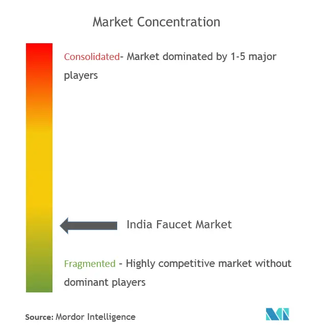India Faucet Market Concentration