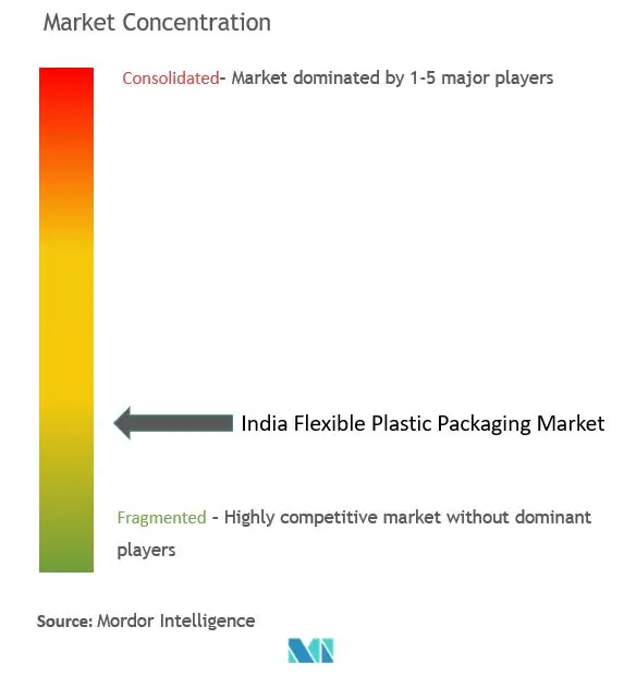 India Flexible Plastic Packaging Market Concentration