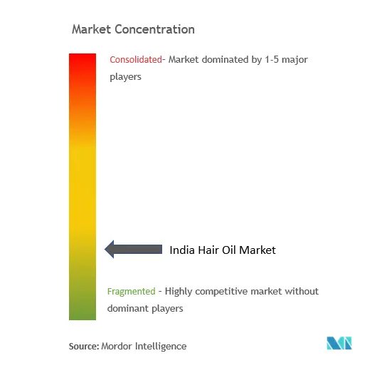 India Hair Oil Market Concentration