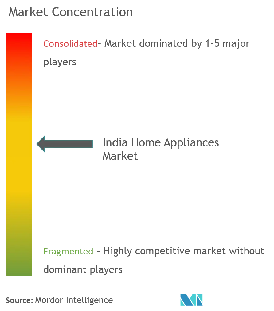 India Home Appliances Market Concentration