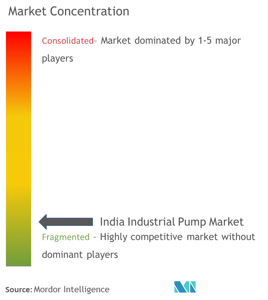 Marktkonzentration für Industriepumpen in Indien