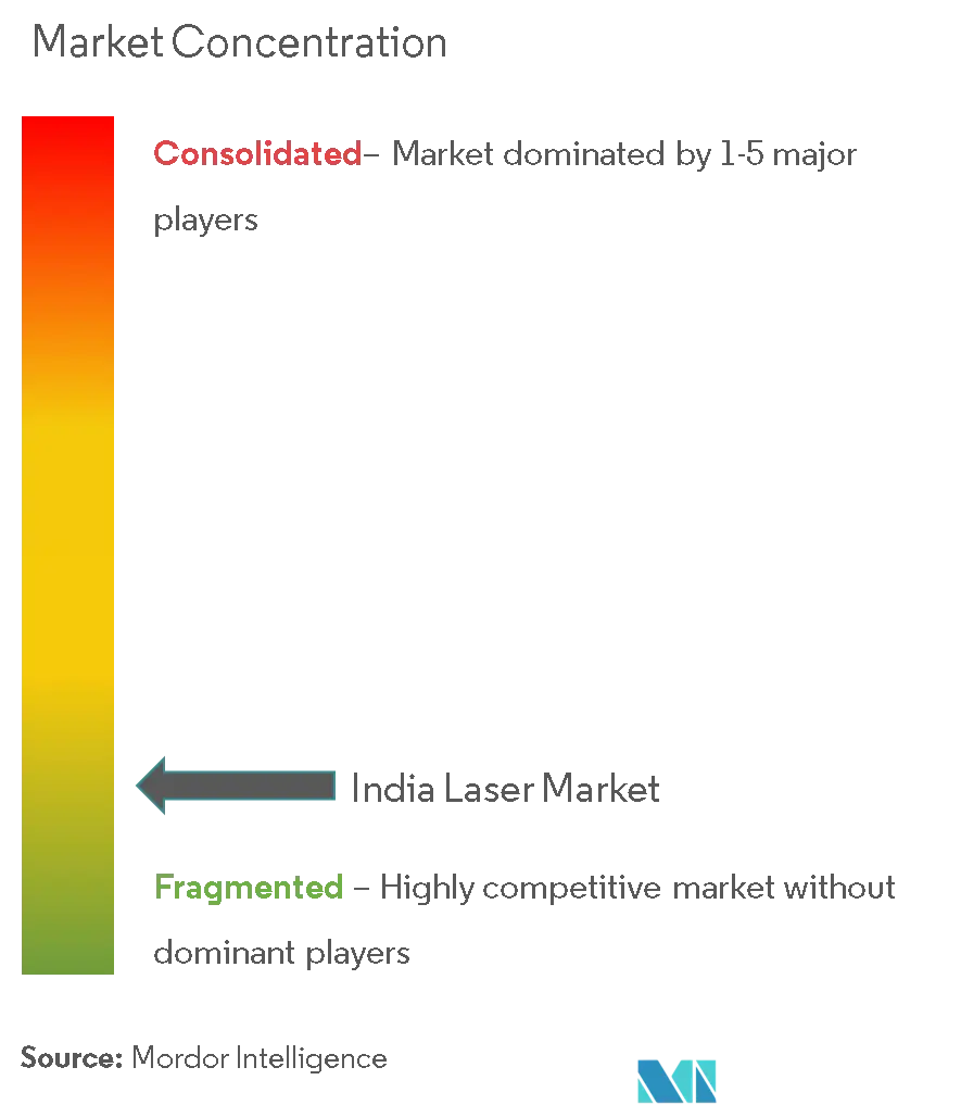 India Laser Market Concentration