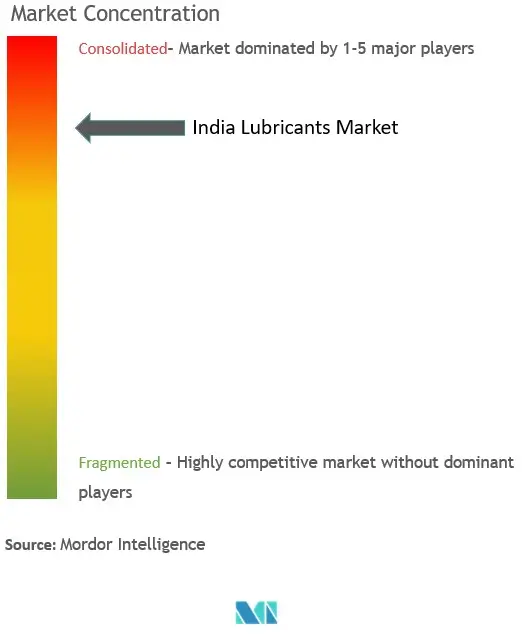 Konzentration des indischen Schmierstoffmarktes