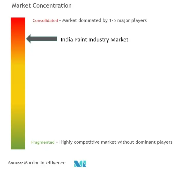India Paints And Coatings Market Concentration