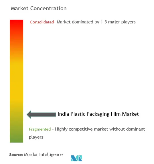 India Plastic Packaging Film Market Concentration