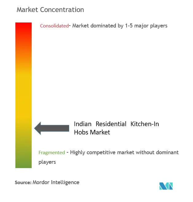 Indian Residential Kitchen Hobs Market Concentration