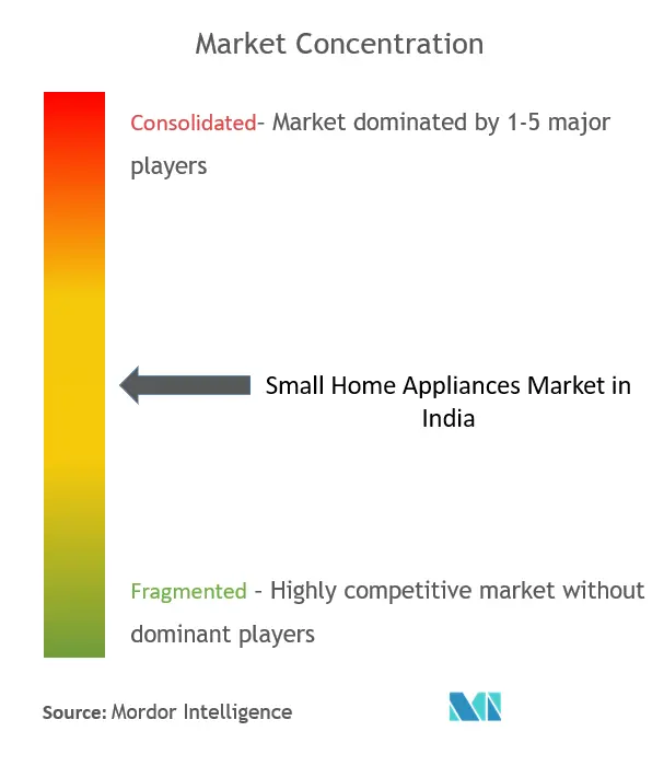 India Small Home Appliances Market Concentration