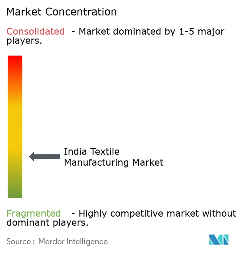 India Textile Manufacturing Market Concentration