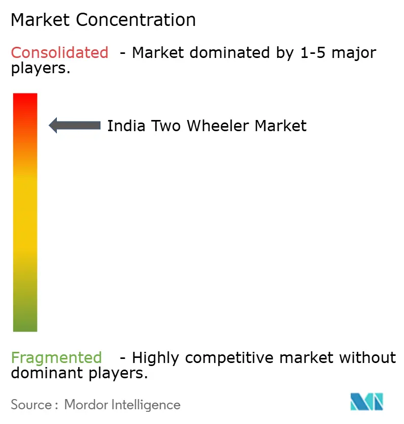 India Two Wheeler Market Concentration