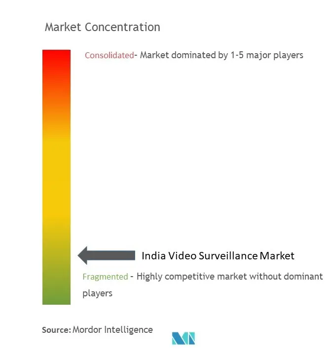 India Video Surveillance Market Concentration